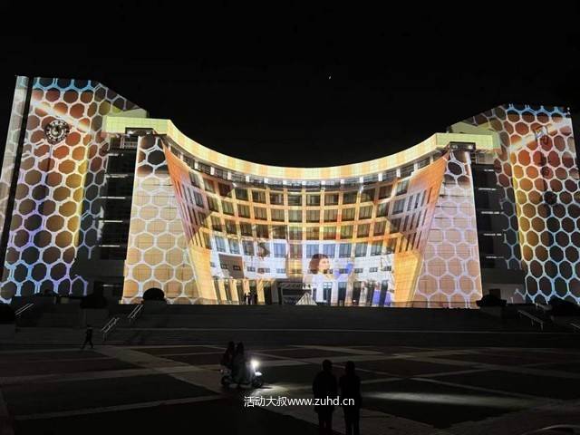激光投影秀-上海大学100周年庆典